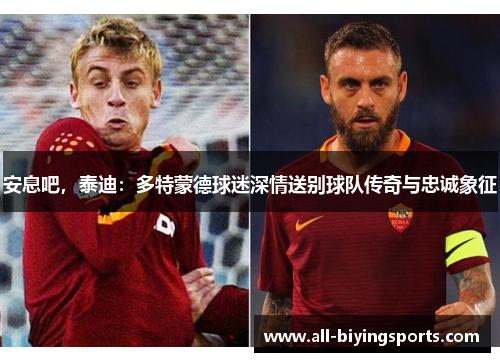 安息吧，泰迪：多特蒙德球迷深情送别球队传奇与忠诚象征